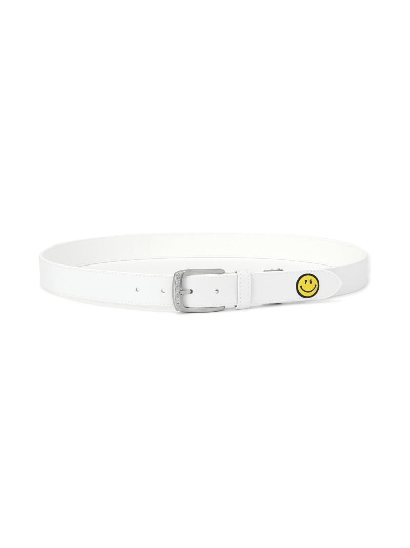 ロゴアップリケベルト (UNISEX) PEARLY GATES パーリーゲイツ 流行り物雑貨 胴締め 白いこと 米国海軍 オレンジ色【貨物輸送無料】[ Fashion]