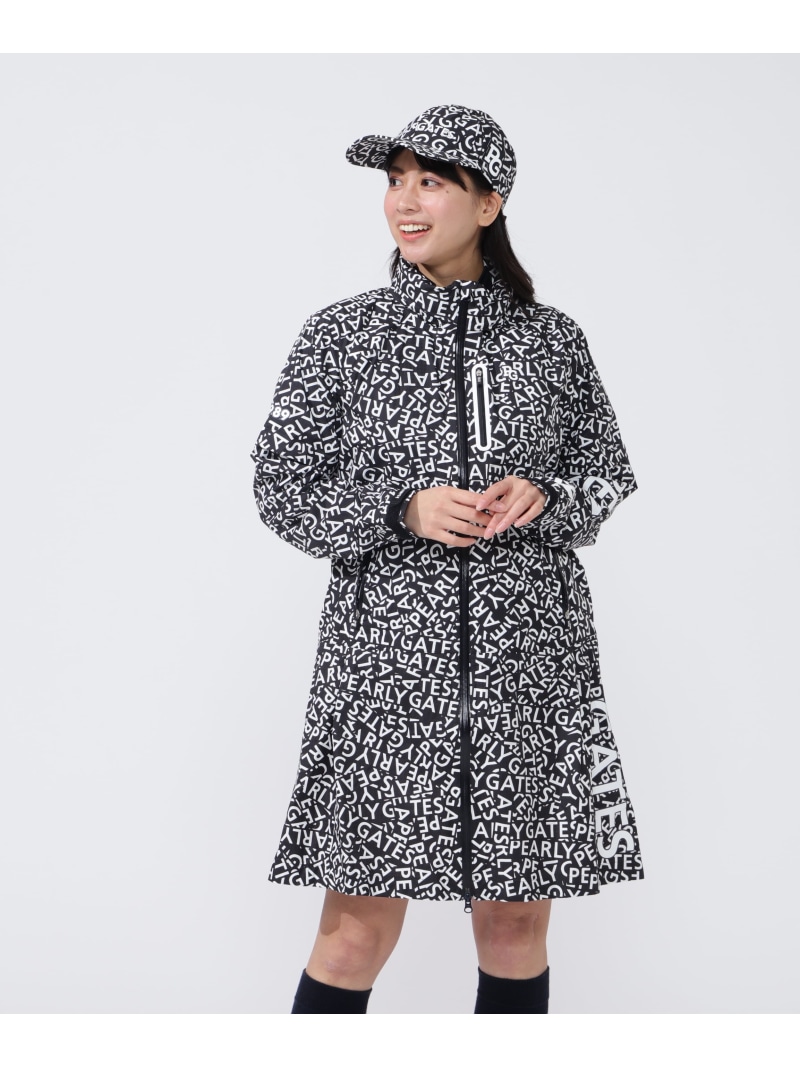 CRAFTEVOフルジップアップレインワンピースコート ＜ロゴ/千鳥柄＞ (LADIES)  PEARLY GATES パーリーゲイツ ジャケット・アウター レインコート【送料無料】[ Fashion]