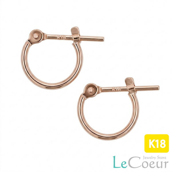 人気 K18 1mm×8mm フープピアス ピアス 金属アレルギー 小さめ ゴールド シンプルピアス 可愛い 大人 上品 キレイめ 人気 トレンド シンプル プレゼント ギフト 極細フープピアス 日本製 自分へのご褒美