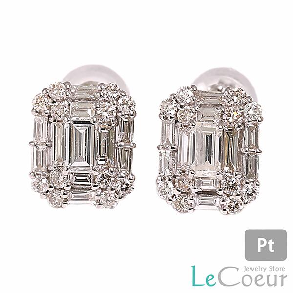 carat キャラット プラチナpt900 ピアス 楽天市場】Pt900【0.6ct】フラワーモチーフ ダイヤモンド ピアス