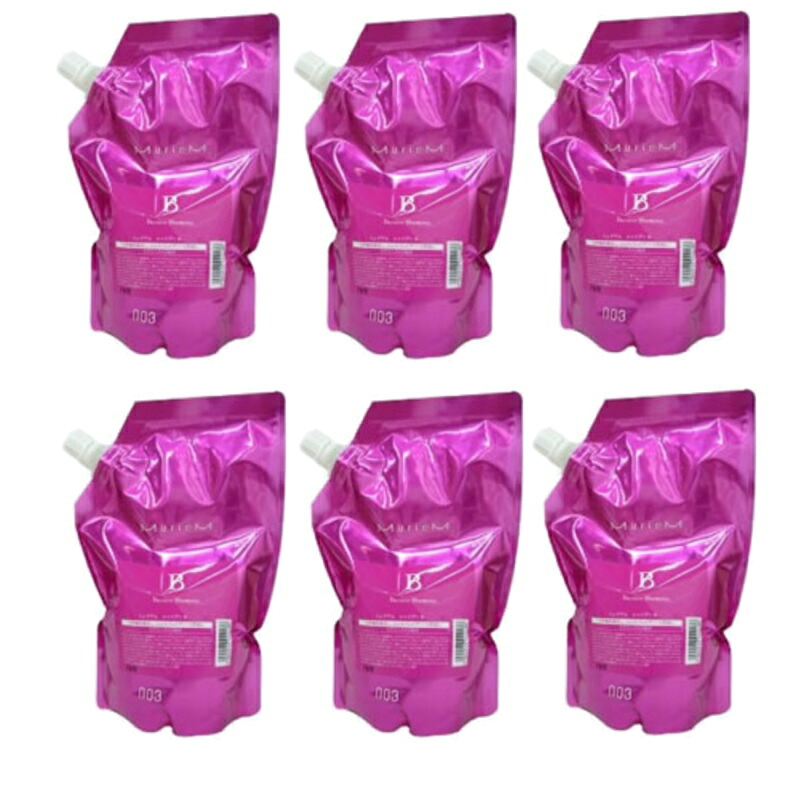 ナンバースリー ミュリアム シャンプーB 500ml (詰め替え用) ×6点セット|PECHKA