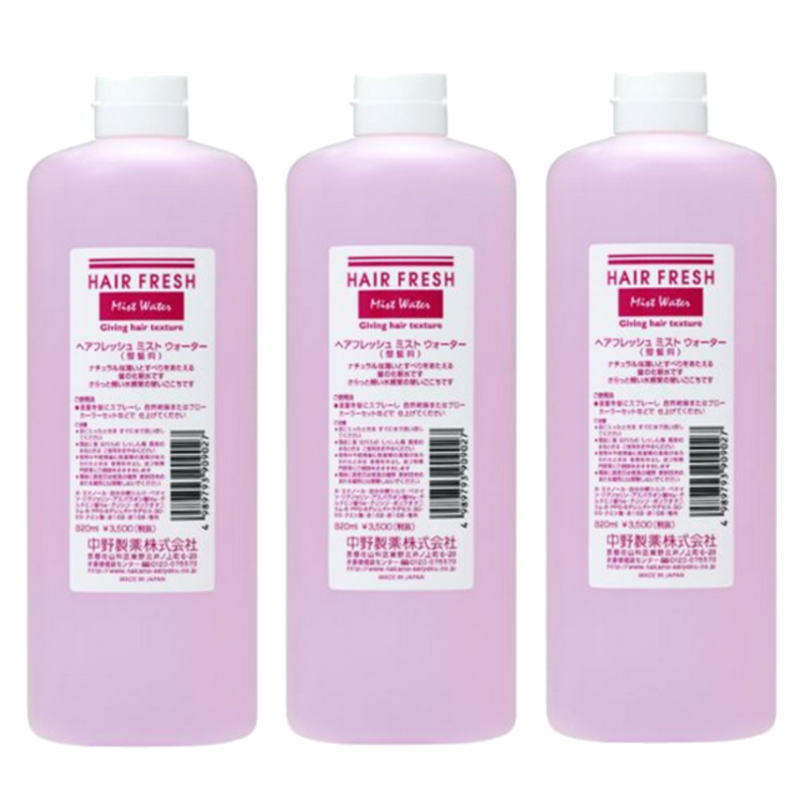 ナカノ 髪の毛生新しい 霞 お水 820ml【3本書き割り】