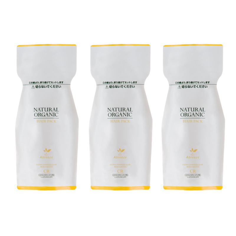 パシフィックプロダクツ　アブリーゼ ナチュラルオーガニック ヘアパック CR 600gリフィル &times;3点セット｜PECHKA
