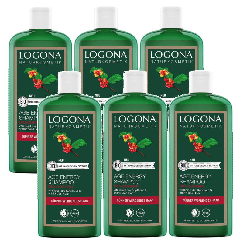 LOGONA ロゴナ エイジエナジー シャンプー(喫茶店) 250ml×6点仕掛ける 美容・コスメ・香水-シャンプー-ヘアケア・スタイリング