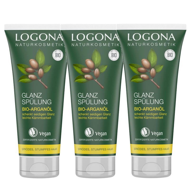 LOGONA ロゴナ シャイン ヘアコンディショナー(アルガン) 200ml×3点セット