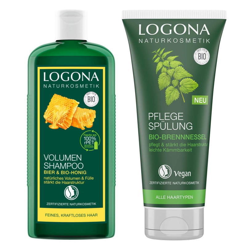 LOGONA ロゴナ　エッセンシャル　シャンプー(ネトル)　(250ml) ヘアコンディショナー(ネトル) (200ml)セット