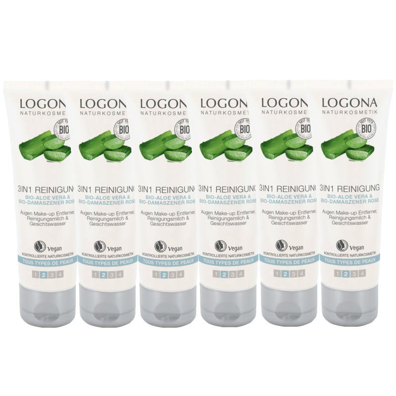 LOGONA ロゴナ　3in1クレンジング(アロエヴェラ)(100ml×6点セット