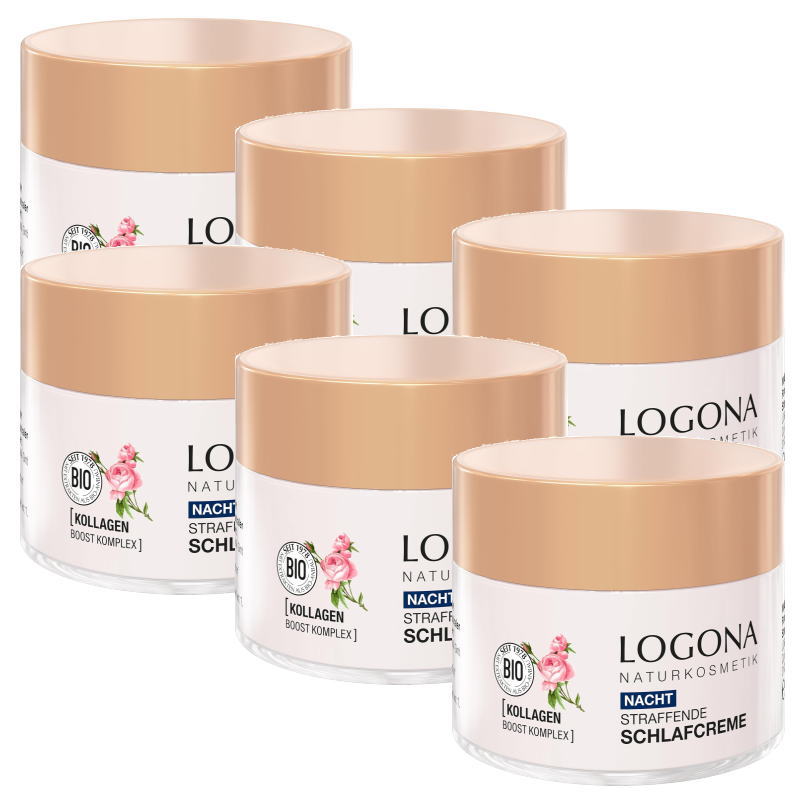 LOGONA ロゴナ　モイスチャーリフト　ナイトクリーム(ローズ)(50ml)×6点セット