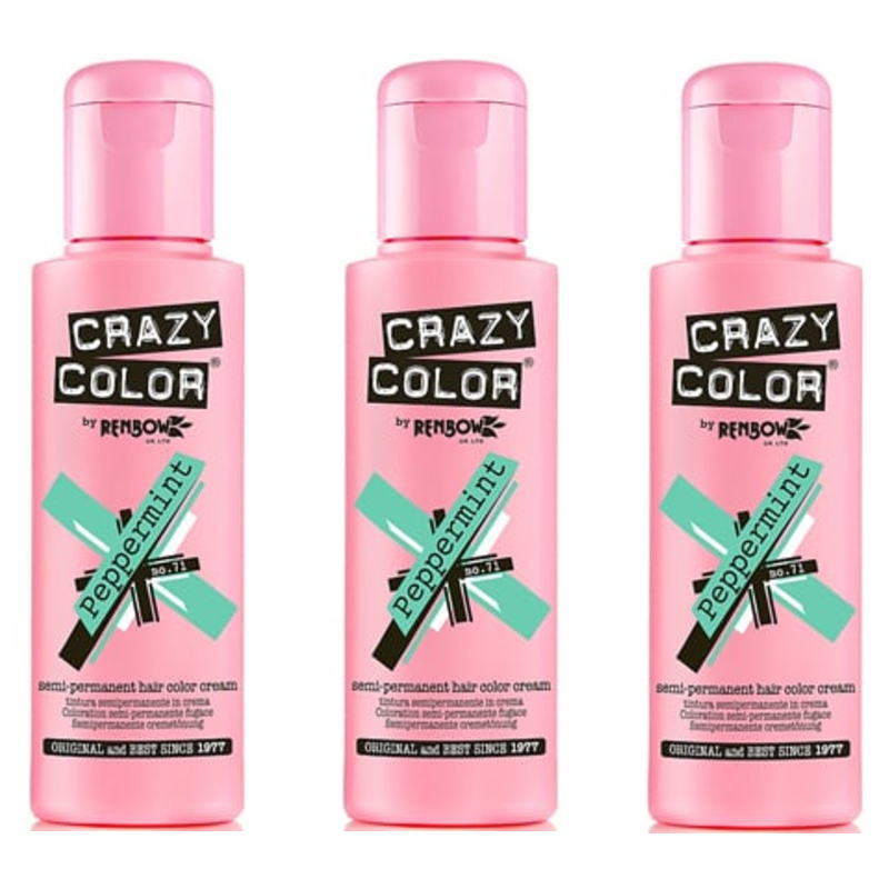 アレス クレイジーカラー ペパーミント 100ml（3点セット）
