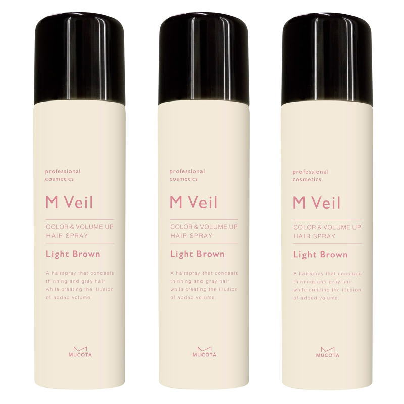 ムコタ 　M　Veil　カラー&ボリュームアップ（ライトブラウン）　100g【&times;3点セット】｜PECHKA