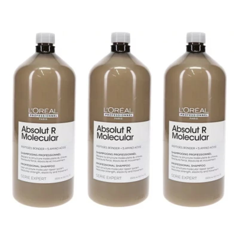 ロレアル プロフェッショナル セリエ エクスパート 　 アブソルート　R　モレキュラー　シャンプー　1500ml/ポンプ別売 ×3点セット