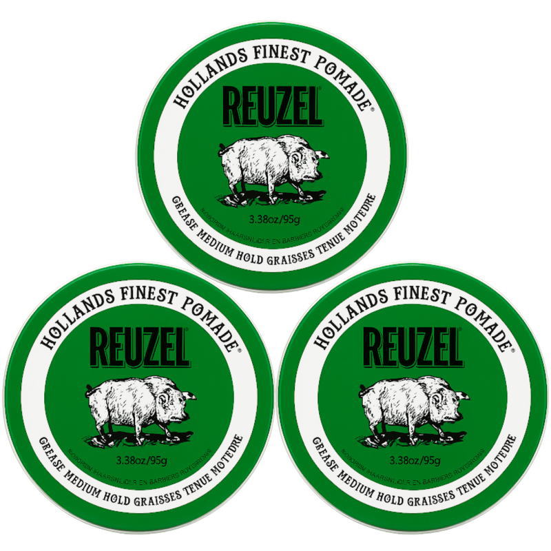 REUZEL ルーゾーポマード 差し油 ミディアムホールド 緑であること 95g【×3点仕掛ける】