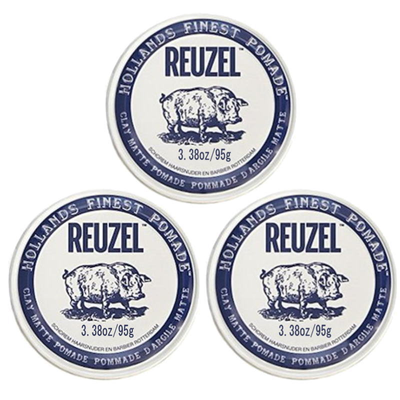 REUZEL ルーゾーポマード 粘土つや消し 白いこと 95g【×3点仕掛ける】
