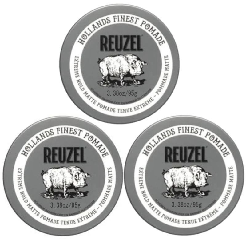 REUZEL ルーゾーポマード エクストリームホールドマット 薄墨色 95g【×3点仕掛ける】