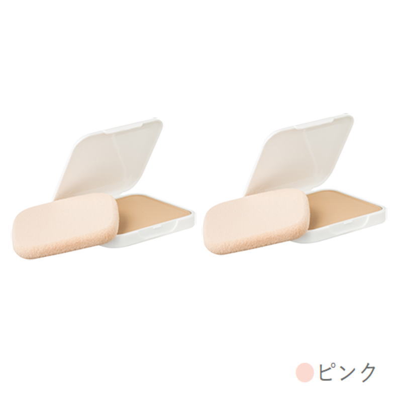 アルバコスメティックス SSパウダーファンデーション スムース ピンク 13g リフィル(パフ付)（2点セット）
