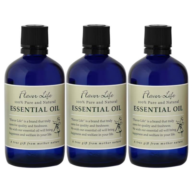 フレーバーライフ エッセンシャルオイル ひのき 100ml（3点セット）