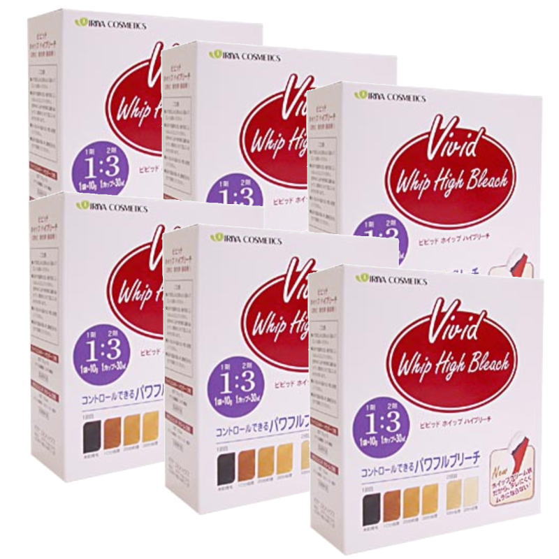 イリヤ 生々しい むち打ち ハイブリーチセット (1剤:10g×5、2剤:150ml)×6点仕掛ける