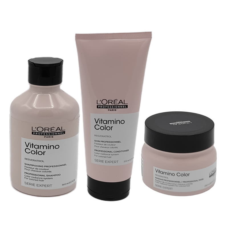 ロレアル プロフェッショナル セリエ エクスパート 　 ビタミノカラー　シャンプー(300ml) コンディショナー(200ml ) マスク(250g) セット