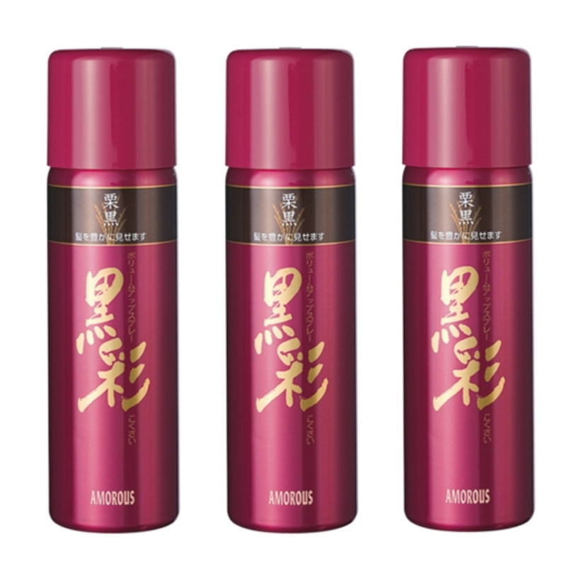楽天市場】【×12個】アモロス 黒彩 ボリュームアップスプレー 栗 142mL