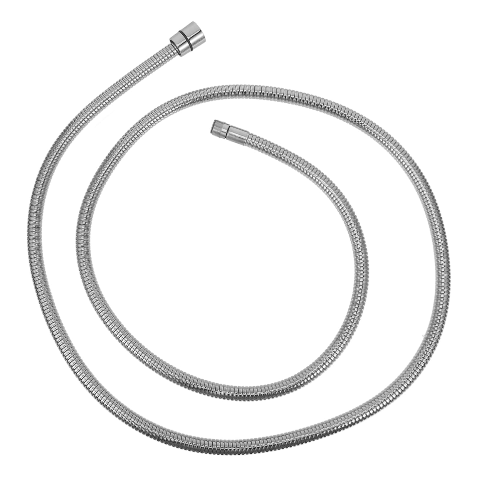 2mステンレス製バスルームホース 柔軟なシャワーホース 高圧耐性 ホース 延長用バスルーム接続チューブ 高温対応 蛇口接続用