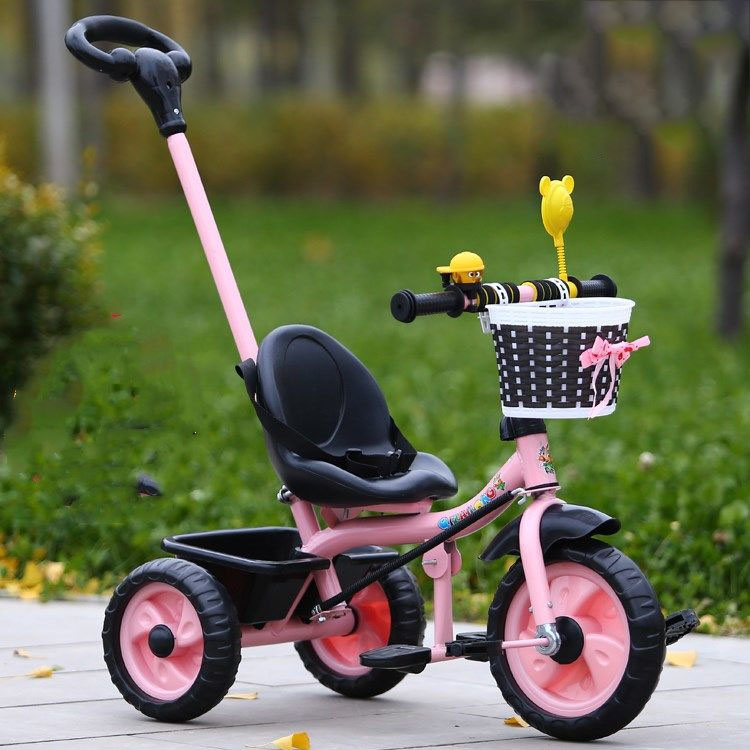 子供用三輪車 ベビーカー 三輪車 のりもの かじとり ランニングバイク 手押し棒 1歳から6歳 軽量 乗用玩具 お祝いギフトおもちゃ 誕生日プレゼント