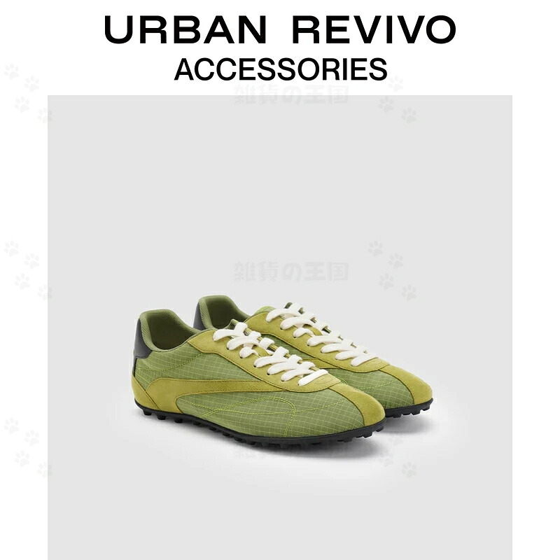 URBAN REVIVO 2026夏新作 メンズ テック御召しもの 色彩設計うつり変わり スニーカー UAJS60004