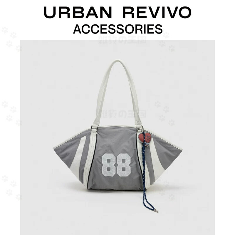URBAN REVIVO 新作 レディース スポーティ ズボン下 トートバッグ ショルダーバッグ 2WAY デイリー・ジムコーデ UAYB50077