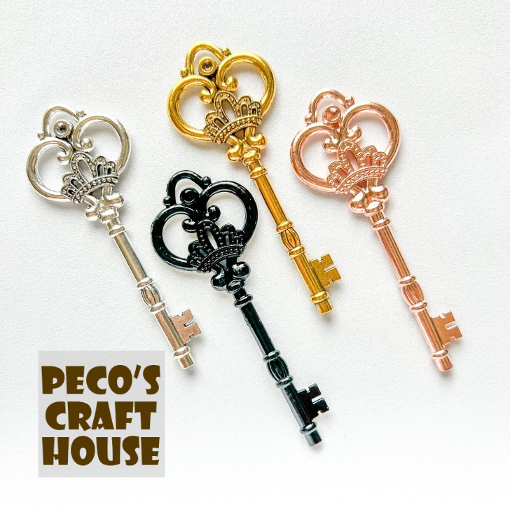 楽天市場】【メタルチャーム キー2 亜鉛合金】【色をお選び