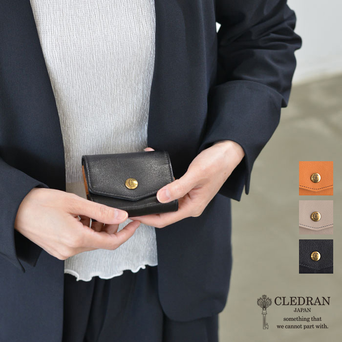 CLEDRAN クレドラン TRONC(トロン) SERIES COMPACT WALLET(全3色) CL-3811 送料無料｜ＰＥＤＡＬ