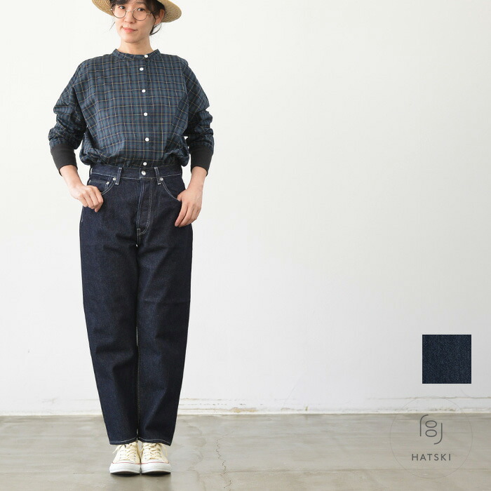 【 10%OFFクーポン発行中！ 】HATSKI ハツキ Loose Tapered Denim One Wash WSP DENIM01 送料無料