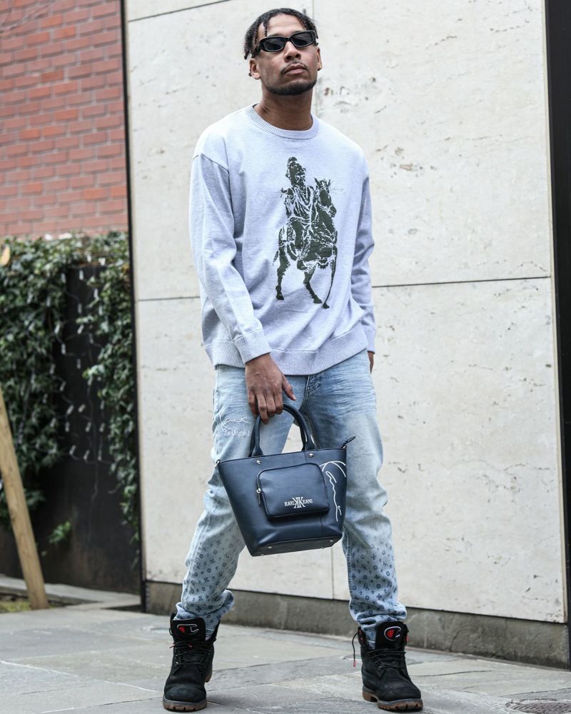 Karl Kani ストレッチ グラデ モノグラム デニムパンツ