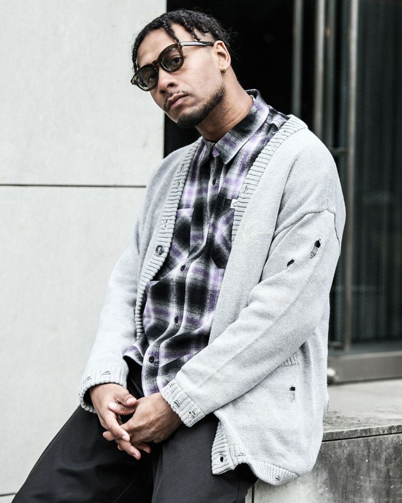 Karl Kani ダメージ カーディガン
