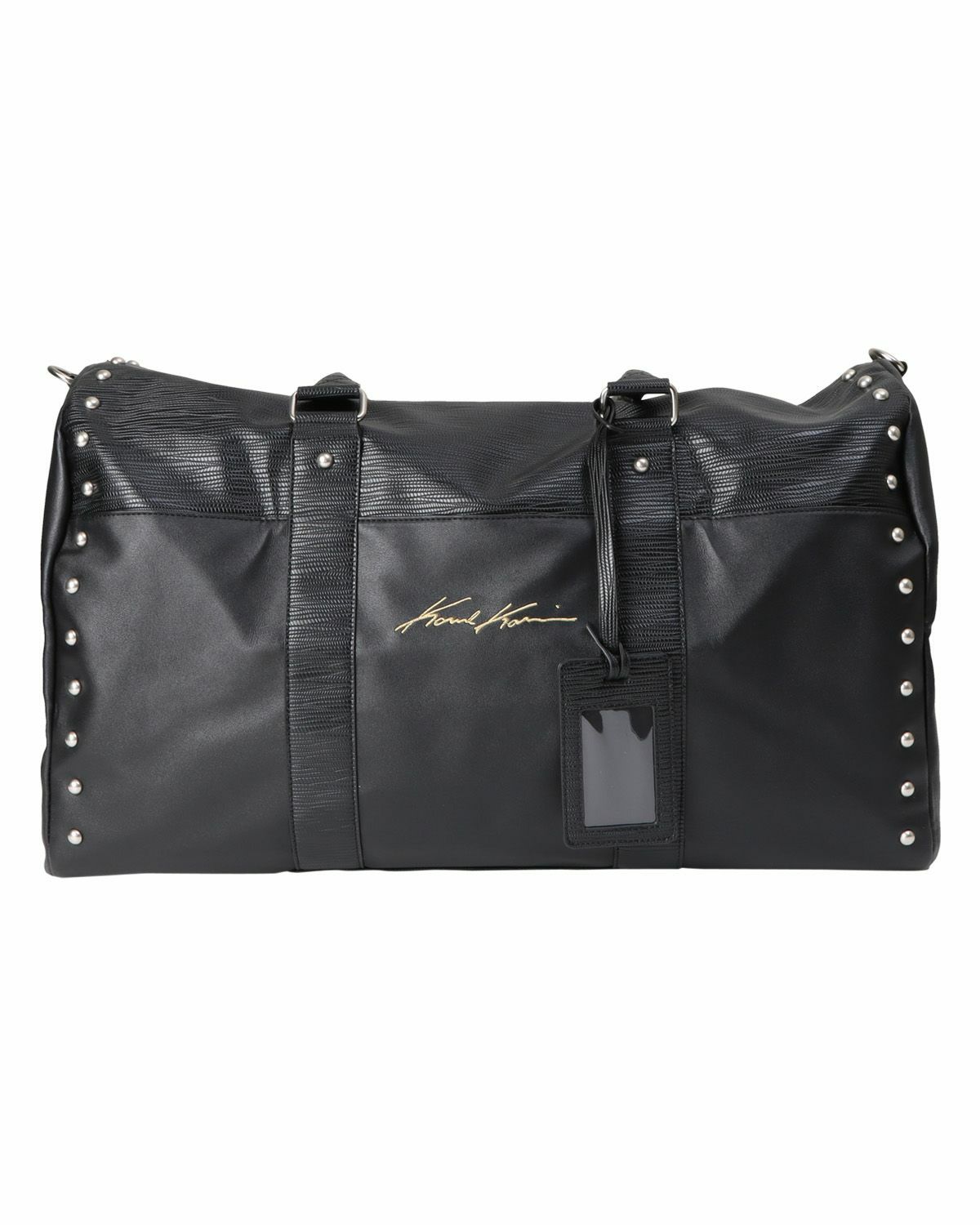 新品未使用　Karl Kani クロコダイル 切替 スタッズ使い ラウンドポーチ 新品未使用 Karl Kani クロコダイル 切替 スタッズ使い ラウンドポーチ