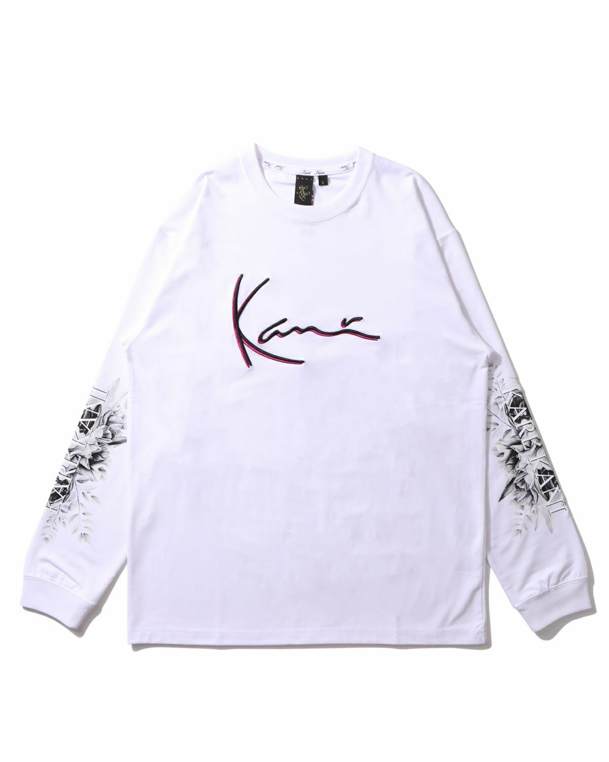 00s KARL KANI メタルプレート ロンT バイカラー Karl Kani] ホッケー Vネック ロンT | PEET ONLINE STORE