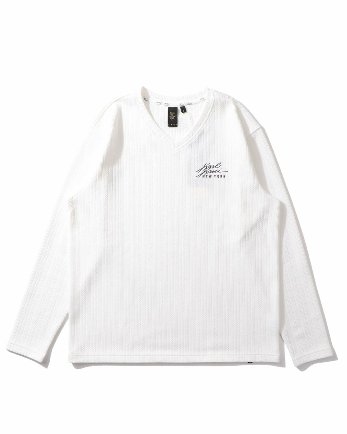 00s KARL KANI メタルプレート ロンT バイカラー 00s KARL KANI メタルプレート ロンT バイカラー - メルカリ