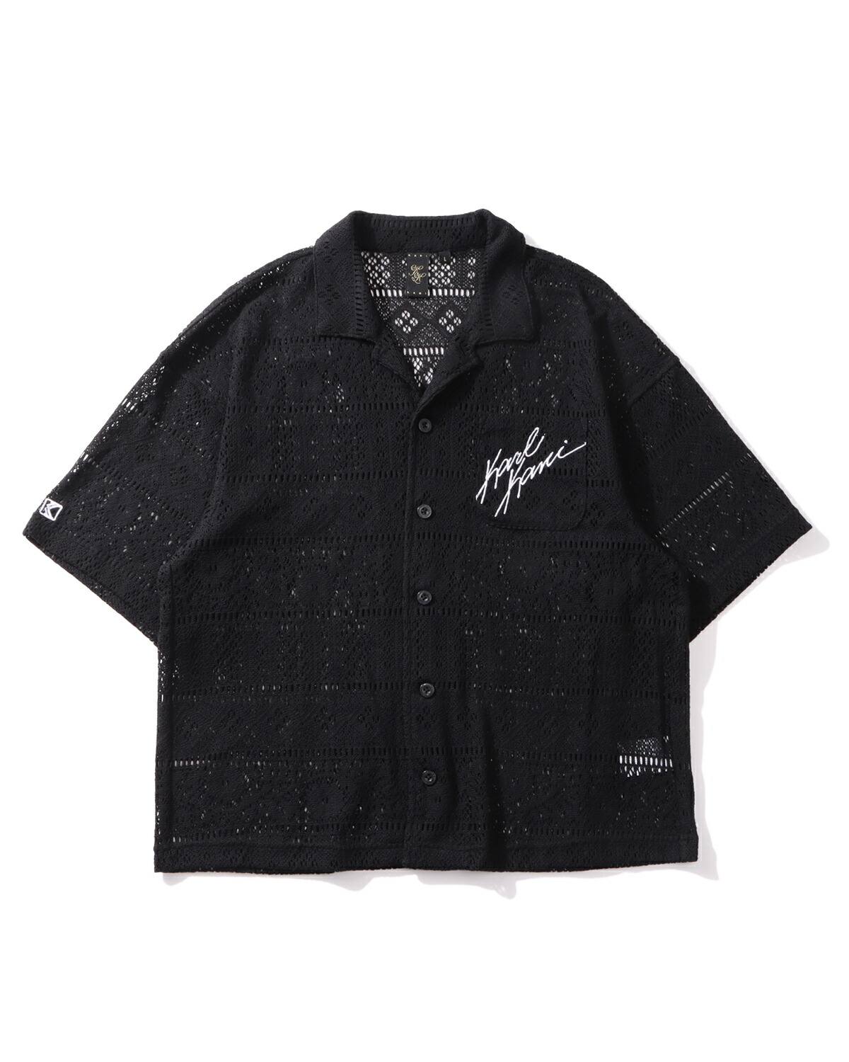 Karl Kani ドロップショルダー 半袖 ニット シャツ