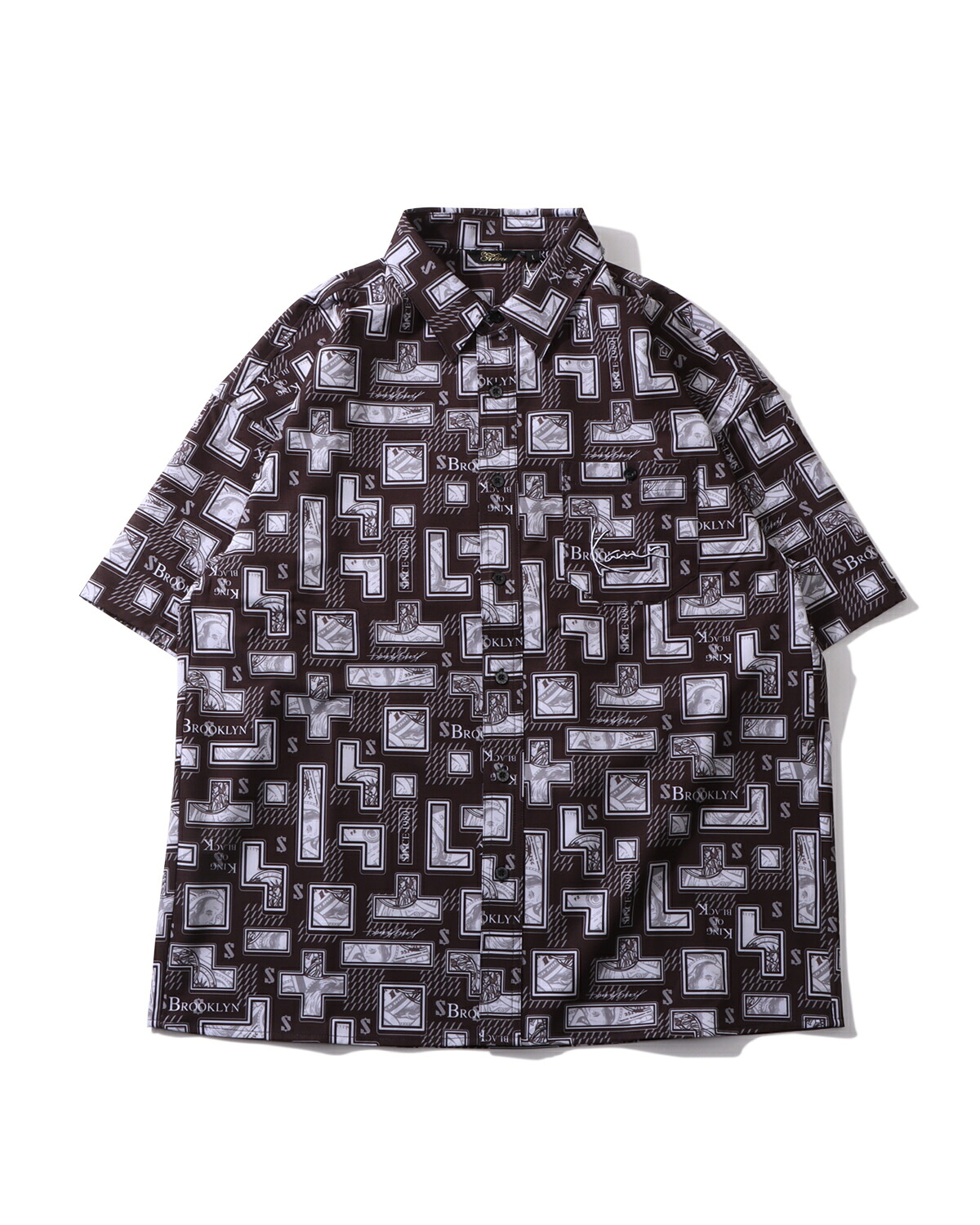 Karl Kani ハイブリッド 多機能 バックスパターン 半袖シャツ｜ピート店