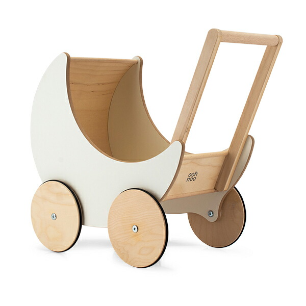 手押し車 オーノー ooh noo 赤ちゃん おもちゃ 木製 Toy Pram トイプラム White TP1501 玩具 男の子 女の子 プレゼント  ギフト