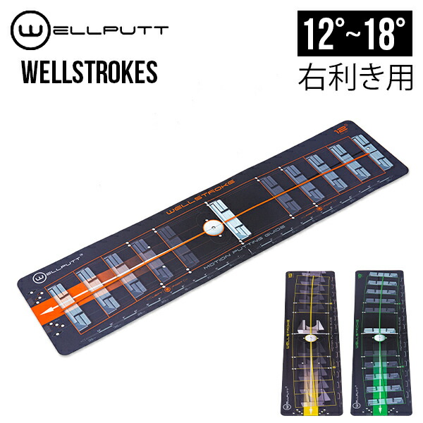 wellputt　wellstroke ウィルストローク　12度　パター練習 楽天市場】WELLPUTT ウェルパット ウェルストローク シリーズ