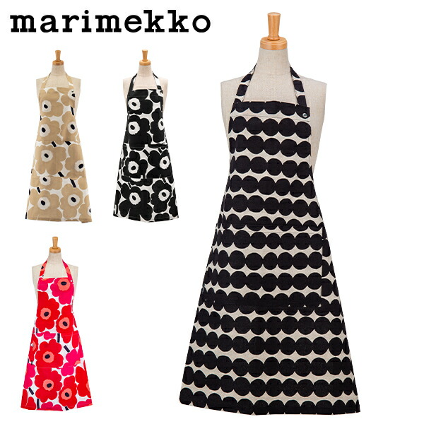 楽天市場】マリメッコ エプロン ウニッコ 花柄 レディース MARIMEKKO