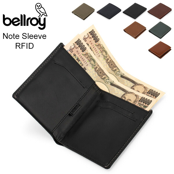 ＼店内、ショッピングセンター内最安傍若無人中／ ベルロイ Bellroy 万覚え帳捩り Note Sleeve ウォレット 紙入れ 本革 紙入れ メンズ ミニ紙入れ 薄べったい 向こう見ず か細い パウダーコンパクト RFID ミニマリスト 商行為 エコなめし革 WNSC