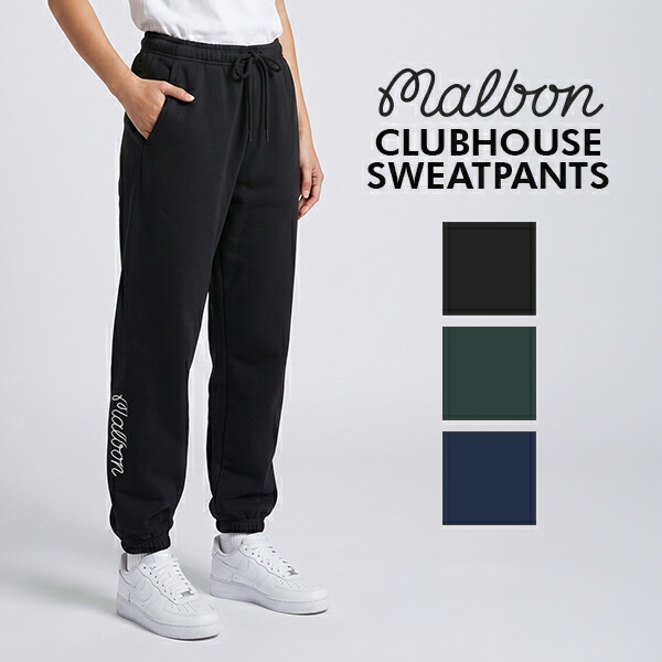 マルボン Malbon マルボンゴルフ スウェットパンツ CLUBHOUSE SWEATPANT クラブハウススウェットパンツ ボトムス スウエット ズボン下 ロングズボン下 フリース原料品 パステル色の 手当たり 綿100％ 成人男性 お上さん