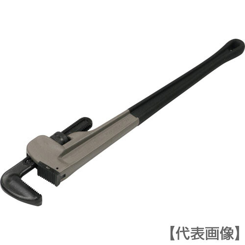 ＴＯＮＥ 配管鍵（軽銀製） 全長７７４粍 口くい違い１４０粍（ALPW-900）124-0298【ＴＯＮＥ（株）】