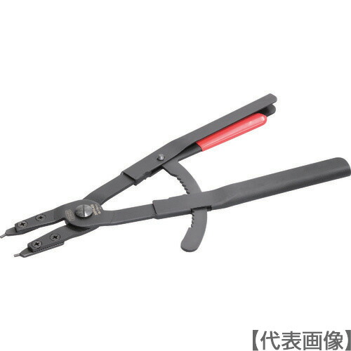 ＴＯＮＥ　スナップリングプライヤ（ストレートタイプ・穴用）（SRPH-400）828-3531【ＴＯＮＥ（株）】