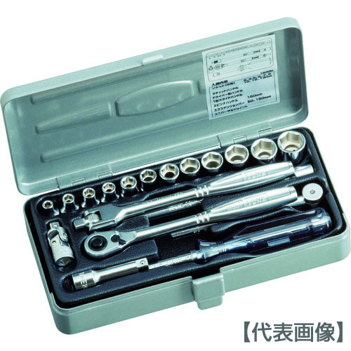 ＴＯＮＥ ソケット鍵仕掛ける １９ｐｃｓ（1800M）369-4496【ＴＯＮＥ（株）】