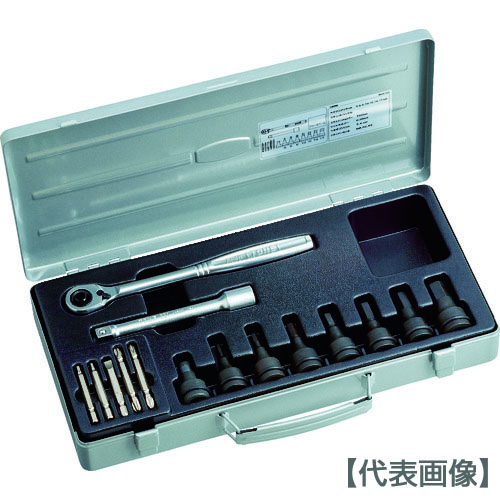 ＴＯＮＥ ヘキサゴンレンチセット １５ｐｃｓ（AH4133）369-7258【ＴＯＮＥ（株）】