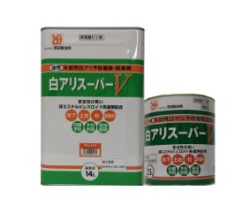 白アリスーパーV オレンジ 4L 4缶セット 【株式会社 吉田製油所】|ペイントオール