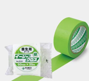 イージークロス　No.5101　緑　50ｍｍ　1箱（30巻）【カモ井加工紙】