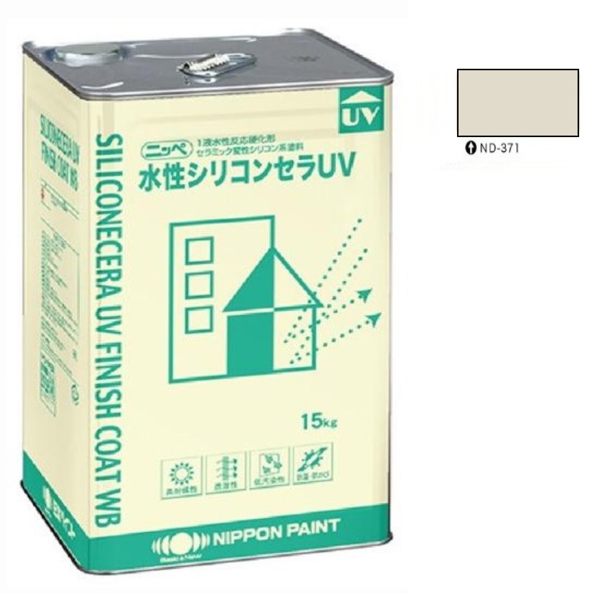 水性シリコンセラUV ND-371 15kg 【日本ペイント】