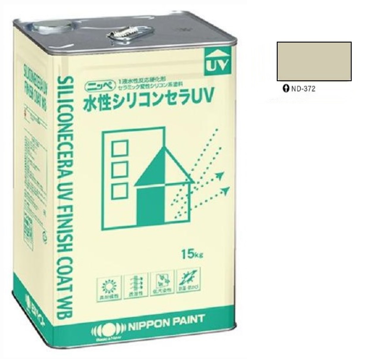 水性シリコンセラUV ND-372 15kg 【日本ペイント】